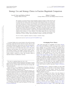 Strategy Use and Strategy Choice in Fraction Magnitude Comparison