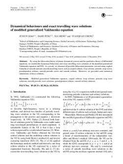 Fulltext PDF - Indian Academy of Sciences