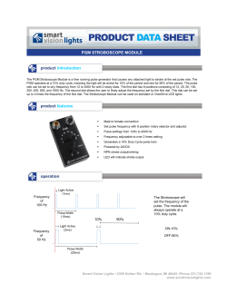PGM Datasheet - Smart Vision Lights