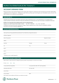 Account Opening Form