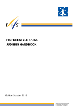 fis freestyle skiing judging handbook - FIS-Ski