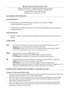 Shelby Elaine McDonald, PhD