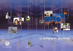 Career Guide to the Safety Profession