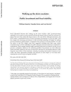 Public investment and fiscal stability