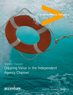 Creating Value in the Independent Agency Channel