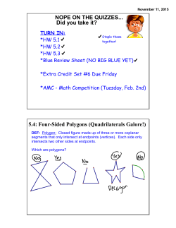 5.4: Four-Sided Polygons