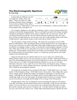 The Electromagnetic Spectrum