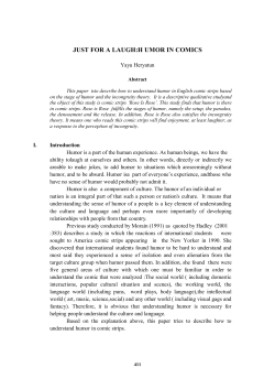 just for a laugh:h umor in comics