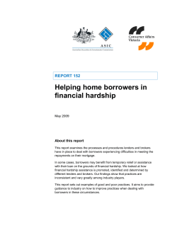 Helping home borrowers in financial hardship