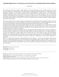 Dendrochronology and Wiggle-Match Dating in Northwestern