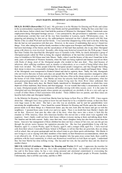 Extract from Hansard - Parliament of Western Australia
