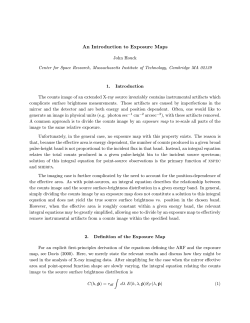 An Introduction to Exposure Maps