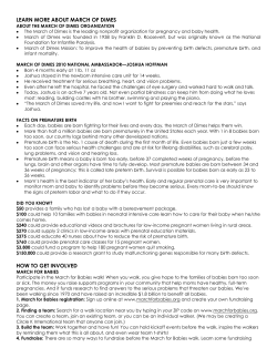 learn more about march of dimes how to get involved