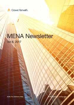MENA 8 - Crowe Horwath International