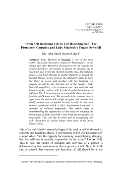 From Self Banishing Life to Life Banishing Self: The Prominent