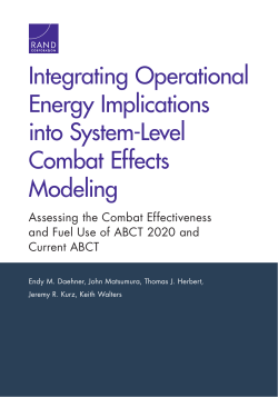 Integrating Operational Energy Implications into System
