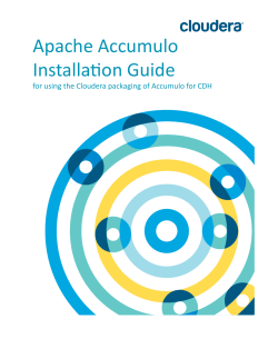 Apache Accumulo Installa on Guide
