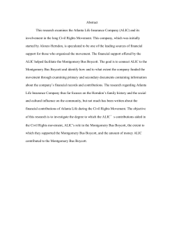 Funding the Montgomery Bus Boycott: How the Atlanta Life