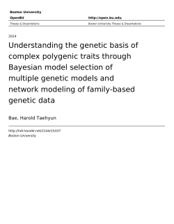 Understanding the genetic basis of complex polygenic traits through