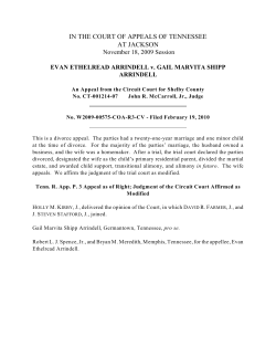 Evan Ethelread Arrindell v. Gail Marvita Shipp Arrindell