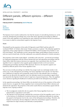 Different panels, different opinions – different decisions