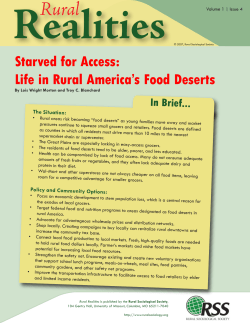 rural food desert - Institute for Agriculture and Trade Policy