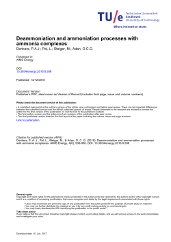 Deammoniation and ammoniation processes with ammonia