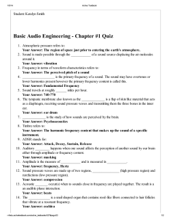 Basic Audio Engineering
