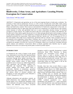 Conservation Ecology: Human-caused disturbance stimuli as a form