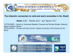 The Antarctic connection to cold and warm anomalies in So