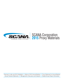 2015 - SCANA Corporation