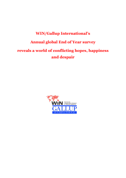 WIN/Gallup International survey