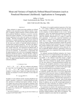 Mean and Variance of Implicitly Defined Biased