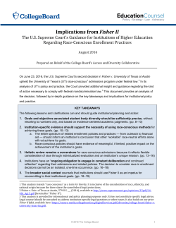 Implications from Fisher II