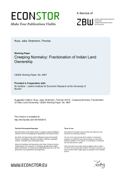 Creeping Normalcy: Fractionation of Indian Land
