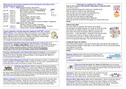 Date for Diary. Mass Rock. Mass will be celebrated in Johnny