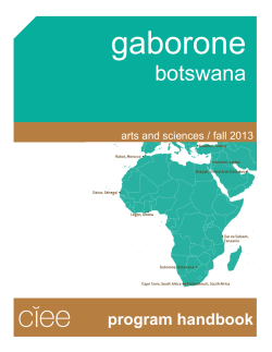 botswana - UC Education Abroad Program