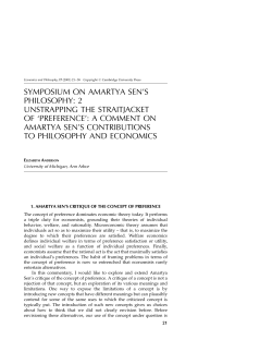 Unstrapping the Straitjacket of `Preference`