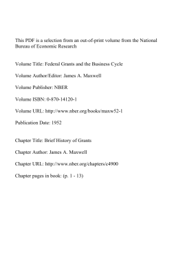 Brief History of Grants