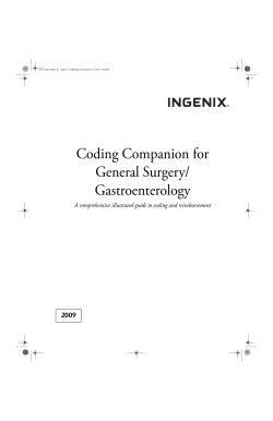 Coding Companion for General Surgery/Gastroenterology