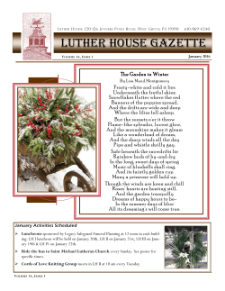 Luther house gazette