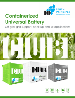 Containerized Universal Battery