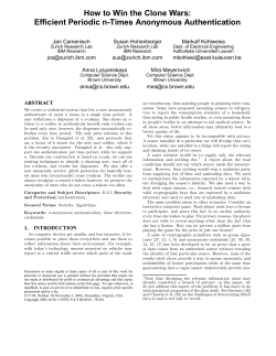 How to Win the Clone Wars: Efficient Periodic n