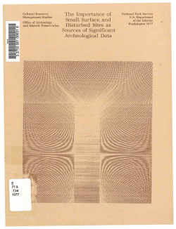 The Importance of Small, Surface, and Disturbed Sites as Sources of