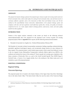 5.4 hydrology and water quality