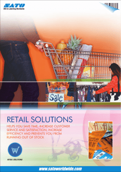 retail solutions - SATO Asia Pacific