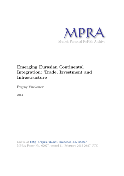 - Munich Personal RePEc Archive