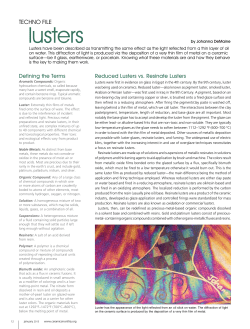 Lustre Ceramics Monthly