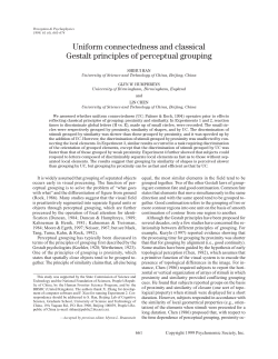 Uniform connectedness and classical Gestalt principles of