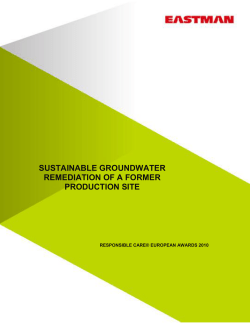 Learn more on Eastman Chemical sustainable groundwater